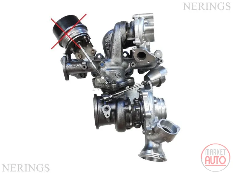 Twinturbo turbocharger Remanufactured without actuator (KKK)
