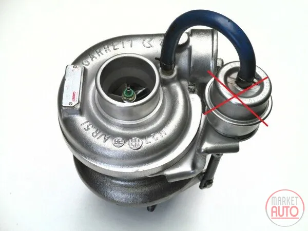 Turbocharger Remanufactured without Vacuum Wastegate Actuator (GARRETT)