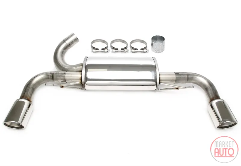 Duplex silenciador trasero deportivo de acero inoxidable Volvo