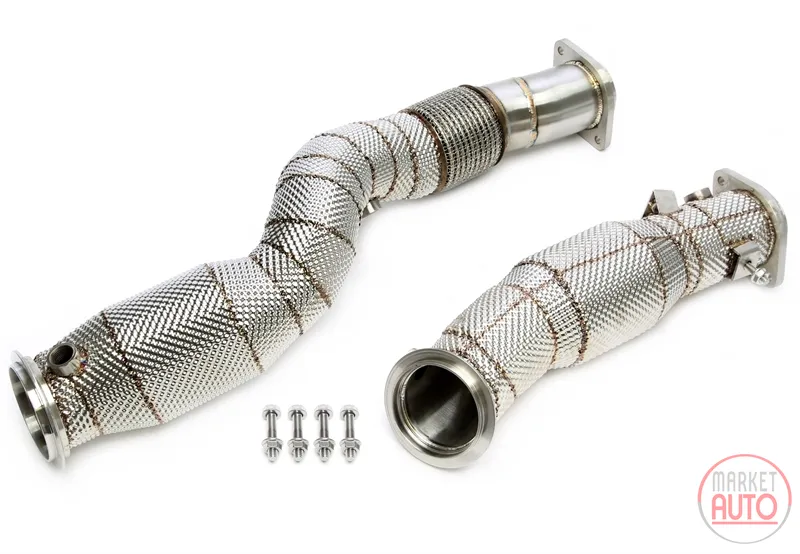 Tubería con escudo térmico y convertidor catalítico BMW