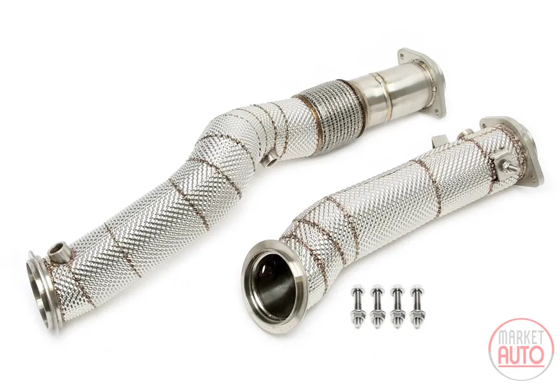 Tubería con escudo térmico y tubo flexible BMW
