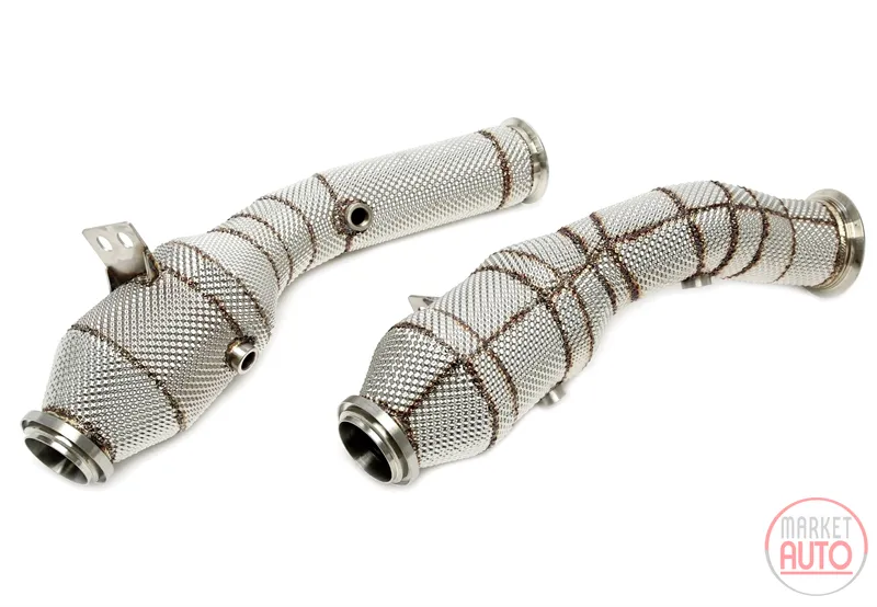 Tubería con escudo térmico y convertidor catalítico Mercedes Benz