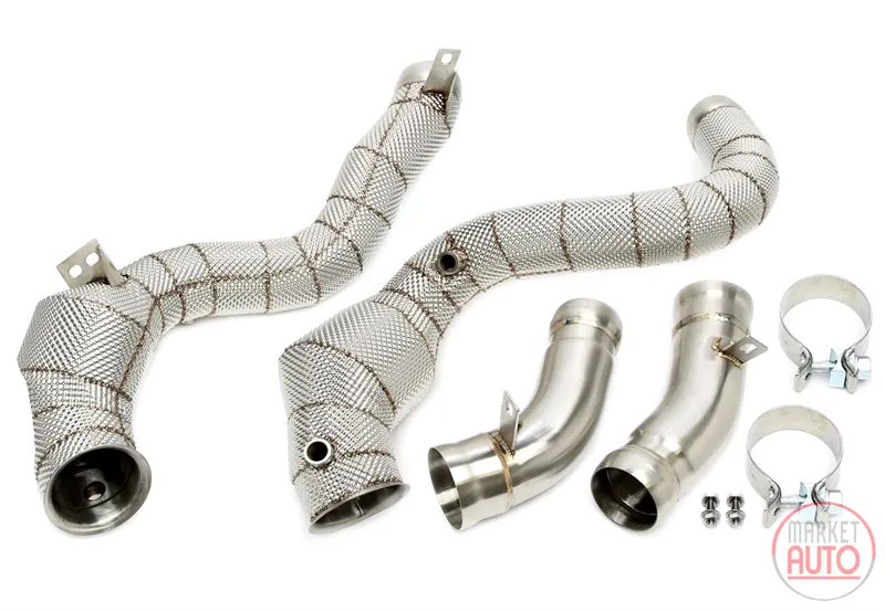 Tubería con escudo térmico y convertidor catalítico Mercedes Benz