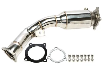 Tubo de acero inoxidable con maniquí catalítico Porsche