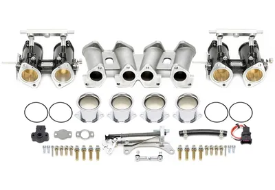 Cuerpo de acelerador DCOE de 45 mm - kit completo adecuado para motores de flujo cruzado Asiento / VW 2.0l-8V Universell