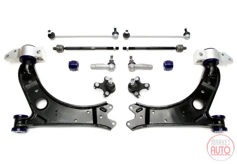 Eje delantero con casquillos de PU Audi · Seat · Skoda · VW