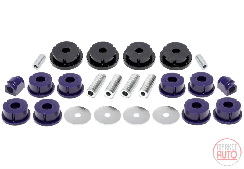 Kit de bushings de PU Eje trasero 26 piezas BMW
