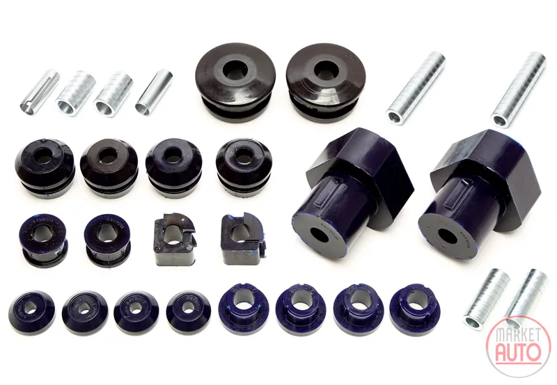 Kit de bujes de PU eje delantero / trasero 28-pieza VW