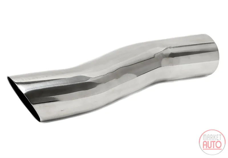 Tubo de acero inoxidable universal de 76mm en forma de S para soldar en cromo / brillo universell