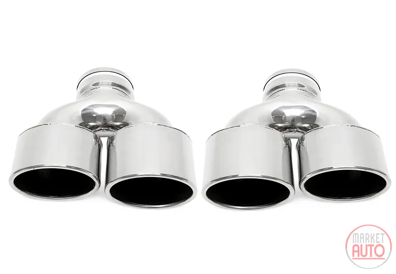 Universal doble tubo de escape de acero inoxidable universell