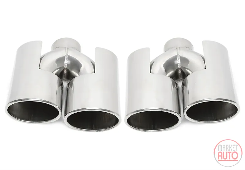 Universal doble tubo de escape de acero inoxidable universell