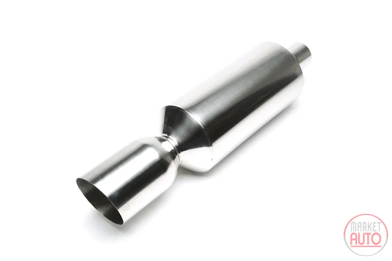 Muffler universal trasero 115 / 65mm redondo / afilado / biselado