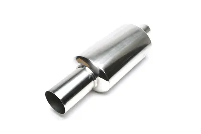 Silencioso trasero deportivo universal 102mm redondo / afilado de acero inoxidable