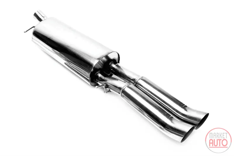 Silencioso trasero de 2x76mm DTM Audi