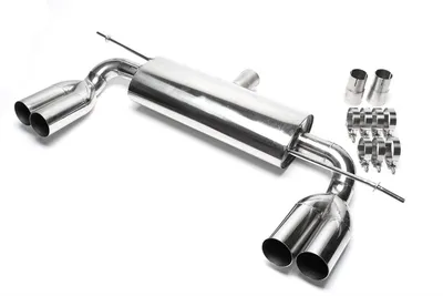 Duplex silenciador trasero deportivo de acero inoxidable Audi · VW