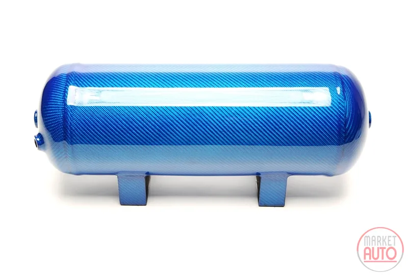 Tanque de aire 11,5 litros / tanque de aire azul con chapa de carbono genuino