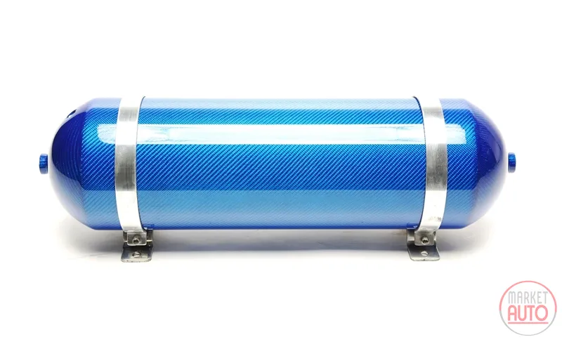 Tanque de aire sin soldadura 11 litros / tanque de aire azul con chapa de carbono genuino
