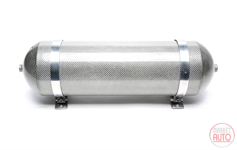Tanque de aire sin soldadura 11 litros / tanque de aire de plata con chapa de carbono genuino