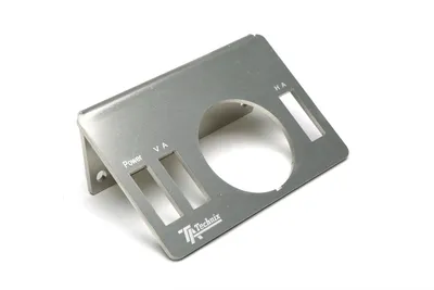 / Soporte indicador de presión de aire / marco de aluminio cepillado / 50° en ángulo