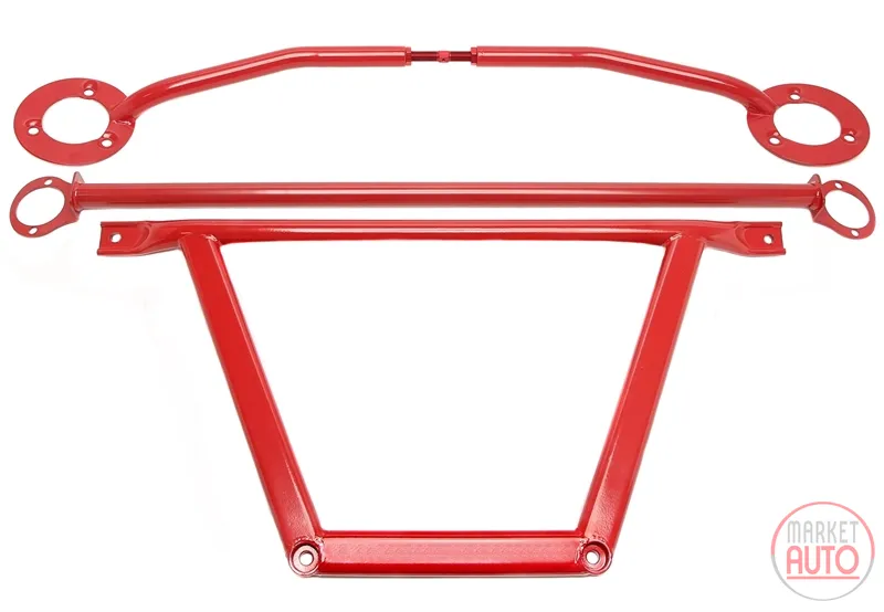 Kit de acero domo brace rojo BMW