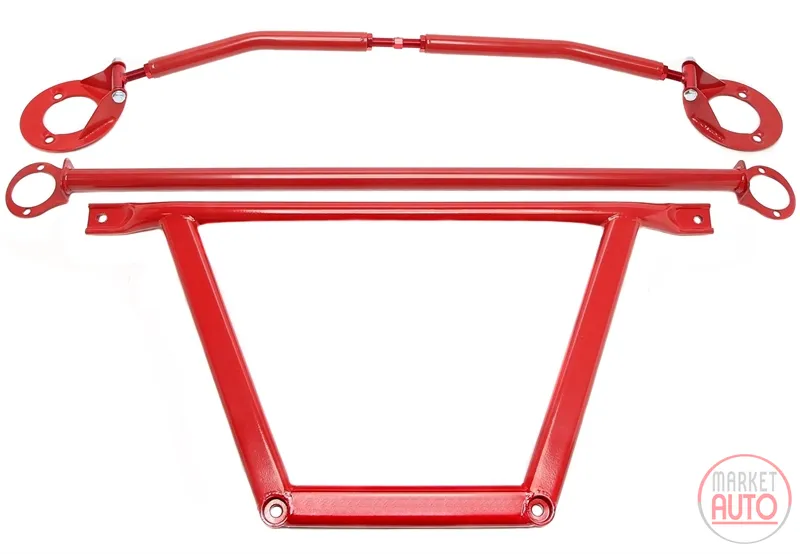 Kit de acero domo brace rojo BMW