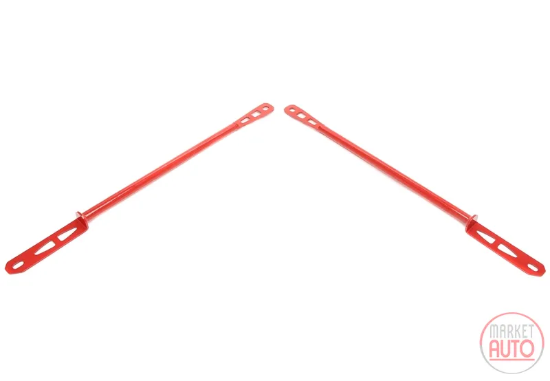 Acero Strut Brace Rojo, Frente Mercedes Benz